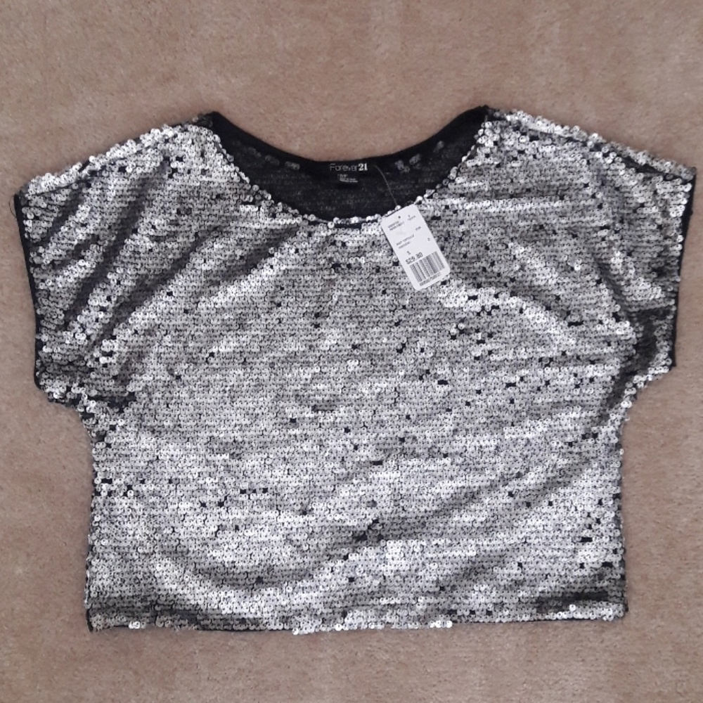 Sequin crop top Forever 21